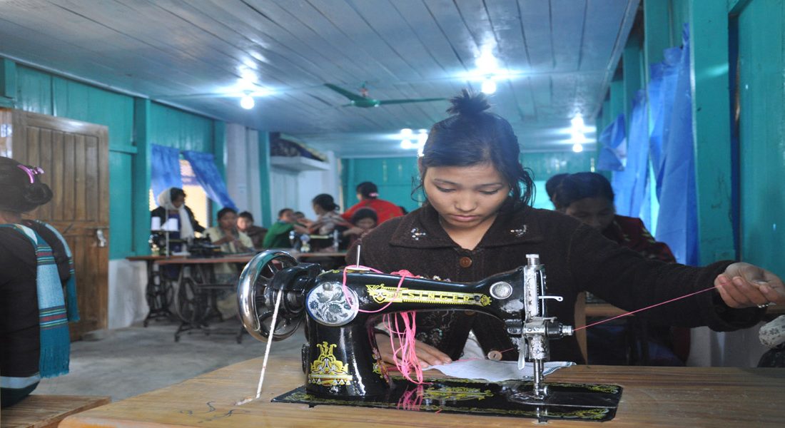 3 (8) A disable trainee doing her part at CSD's Unit-2, Dighinala, Khagrachari, CHT.