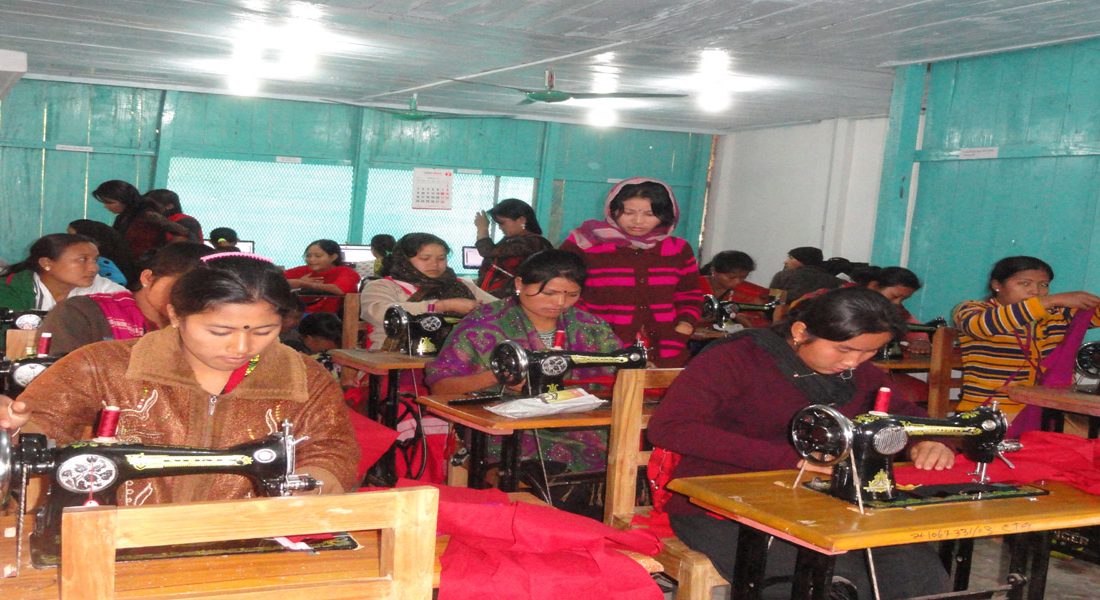 CSD's Trainees at their regular training centre at CSD Unit-2, Dighinala, Khagrachari, CHT.